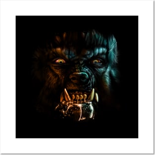 Werewolf Snarl Posters and Art